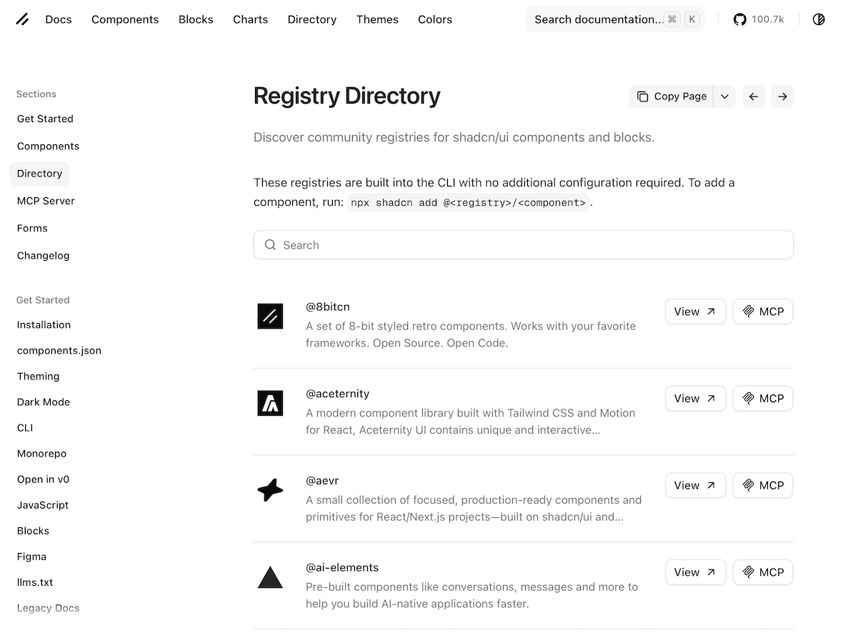 Shadcn Directory