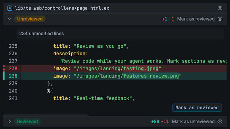 Code review: feedback